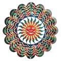 Next Innovations Kaleidoscope Sun Face Stained Glass Wind Spinner 101404008